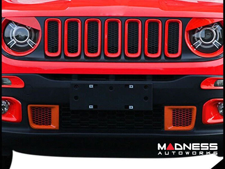 Jeep Renegade Front Bumper Frame Trim - Orange - Pre Facelift